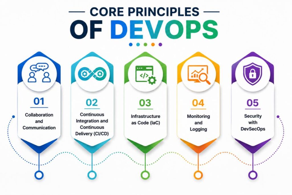 Core Principles of DevOps including CI/CD, IaC and DevSecOps