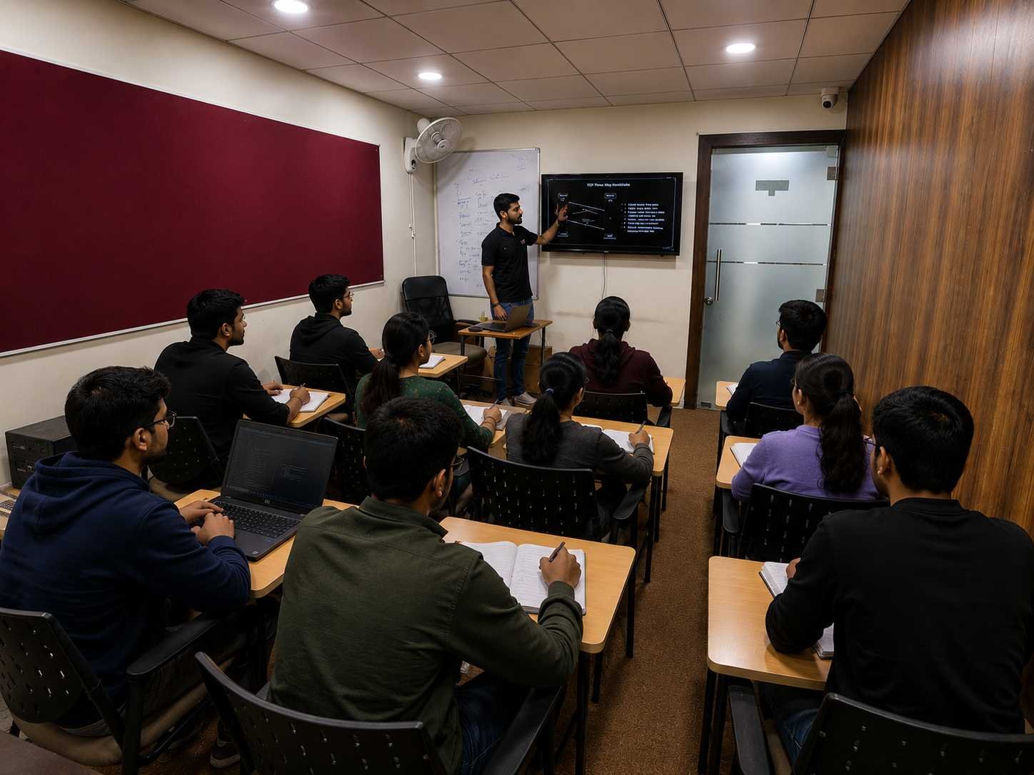 Live DevOps classroom session at BinaryBrains, Shivajinagar, Pune