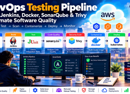 DevOps Testing Pipeline Infographic - BinaryBrains